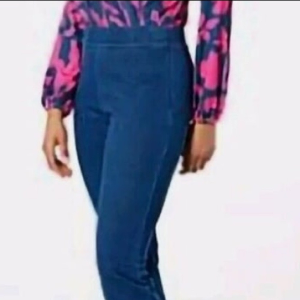 EVERYDAY JONES by Madeline Jones High Waist Pullover Denim Pants | S